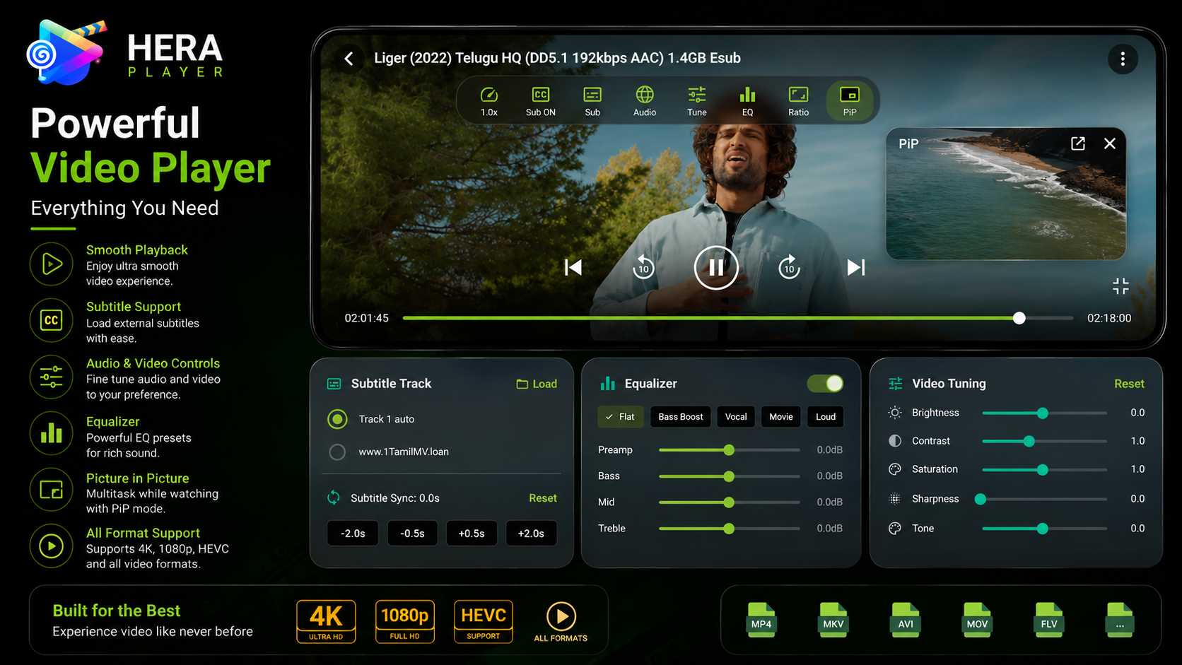Video player screen